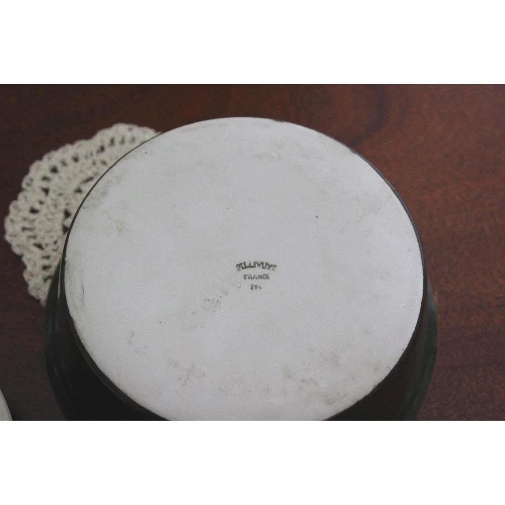 Antique  Pillivuyt French Ceramic Tureen with Mushroom Finial